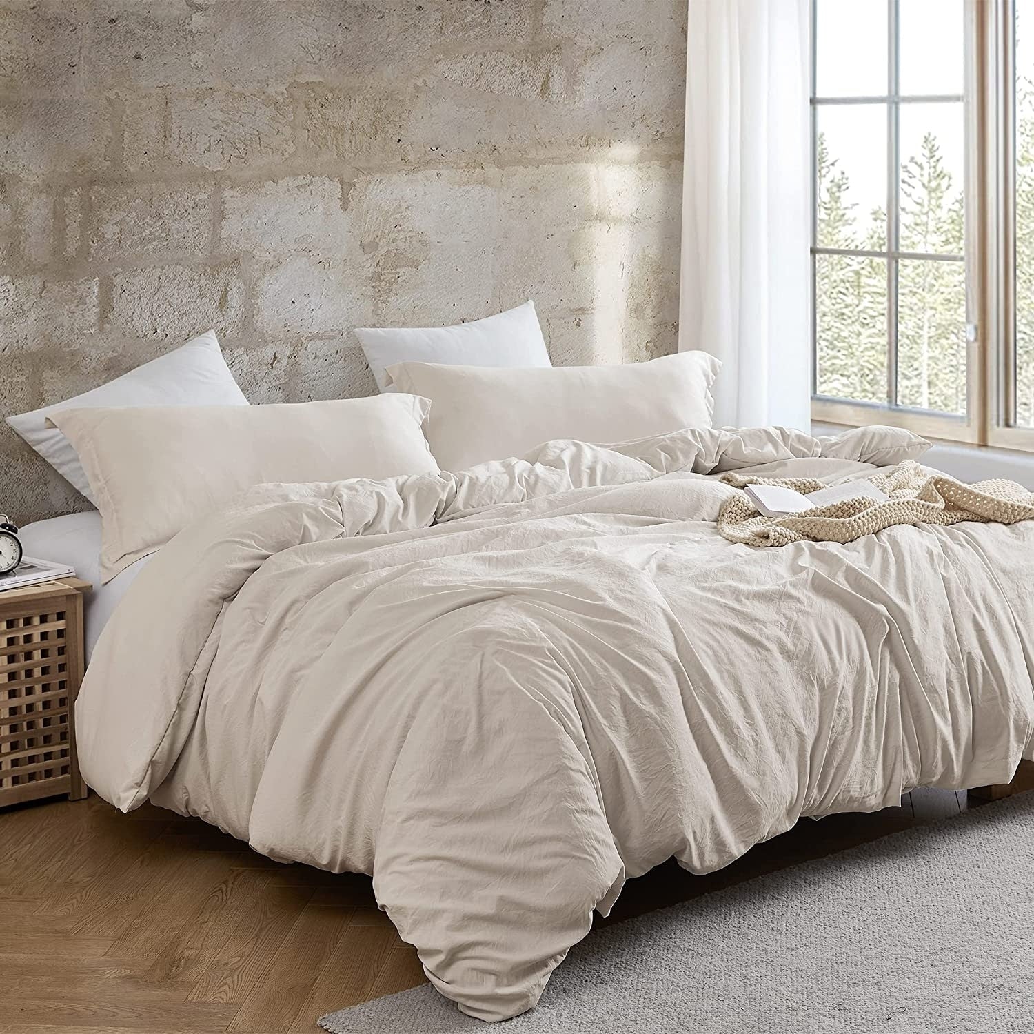 Parure de lit Natural Loft King Solid