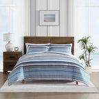 Parure de couette réversible Nautica Bradlee Blue