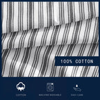 Drap-housse entièrement élastique en percale de coton Nautica