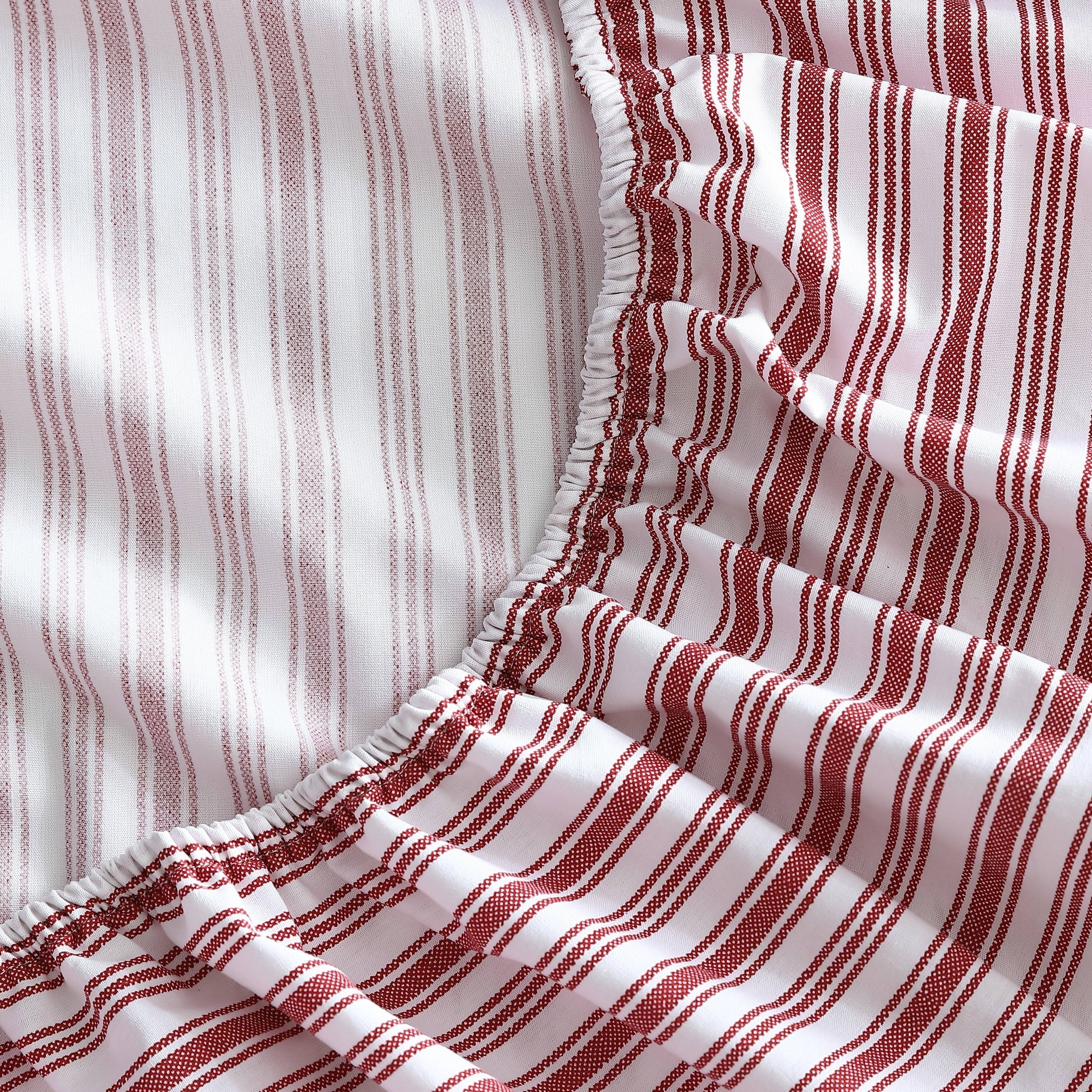 Drap-housse entièrement élastique en percale de coton Nautica
