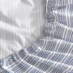 Drap-housse entièrement élastique en percale de coton Nautica