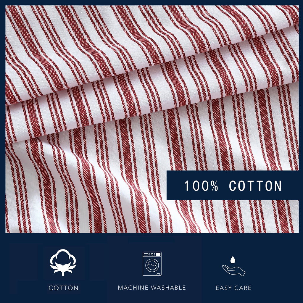 Drap-housse entièrement élastique en percale de coton Nautica
