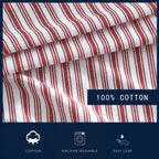 Drap-housse entièrement élastique en percale de coton Nautica