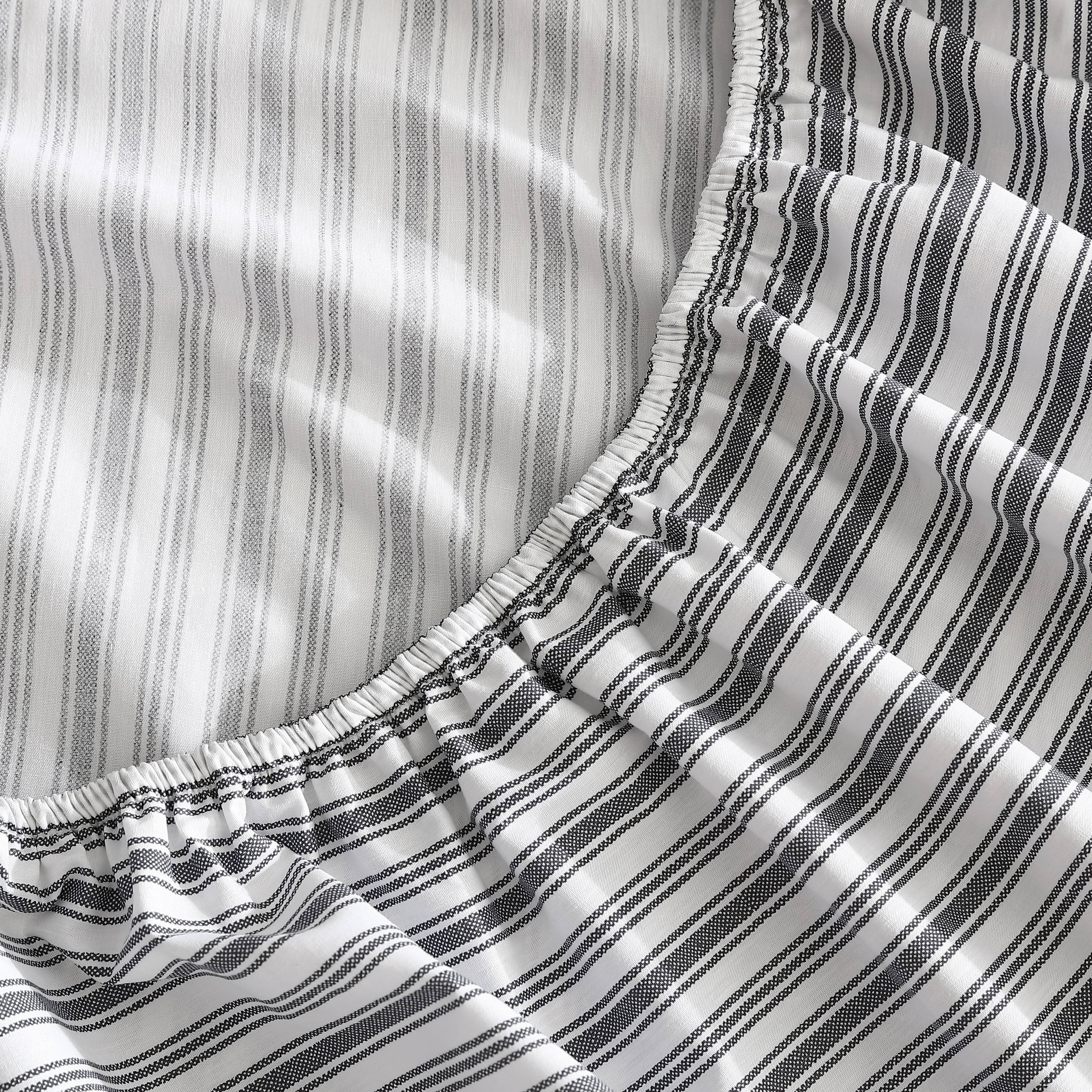 Drap-housse entièrement élastique en percale de coton Nautica