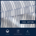 Drap-housse entièrement élastique en percale de coton Nautica