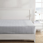 Drap-housse entièrement élastique en percale de coton Nautica