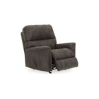 Fauteuil inclinable à bascule manuel Nav, similicuir gris fumé patiné