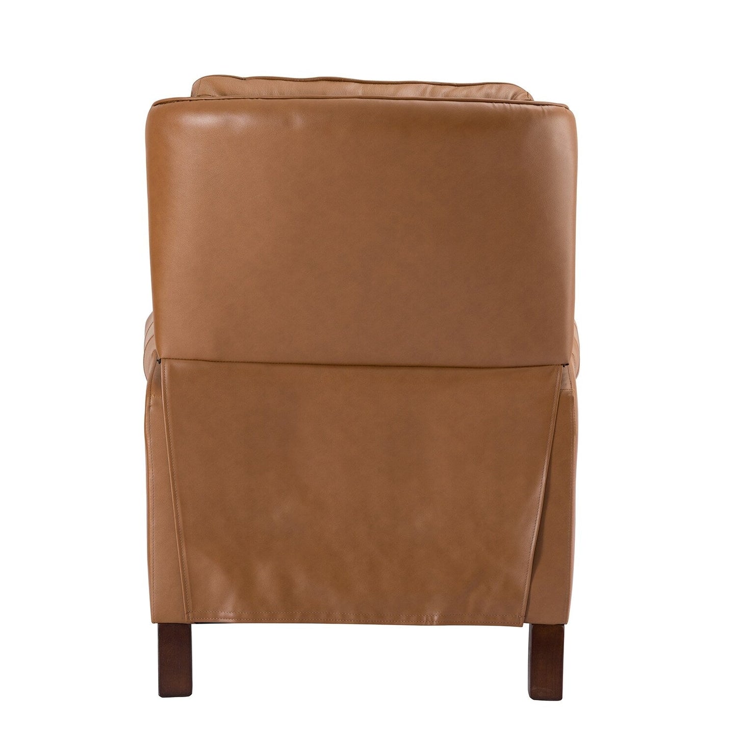 Fauteuil inclinable Nestor Mid-Century en cuir véritable avec pieds en bois massif par HULALA HOME