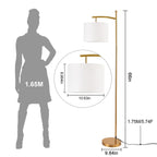 Lampadaire arqué à LED Netin 66 à intensité variable avec télécommande - N/A