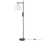 Lampadaire arqué à LED Netin 66 à intensité variable avec télécommande - N/A