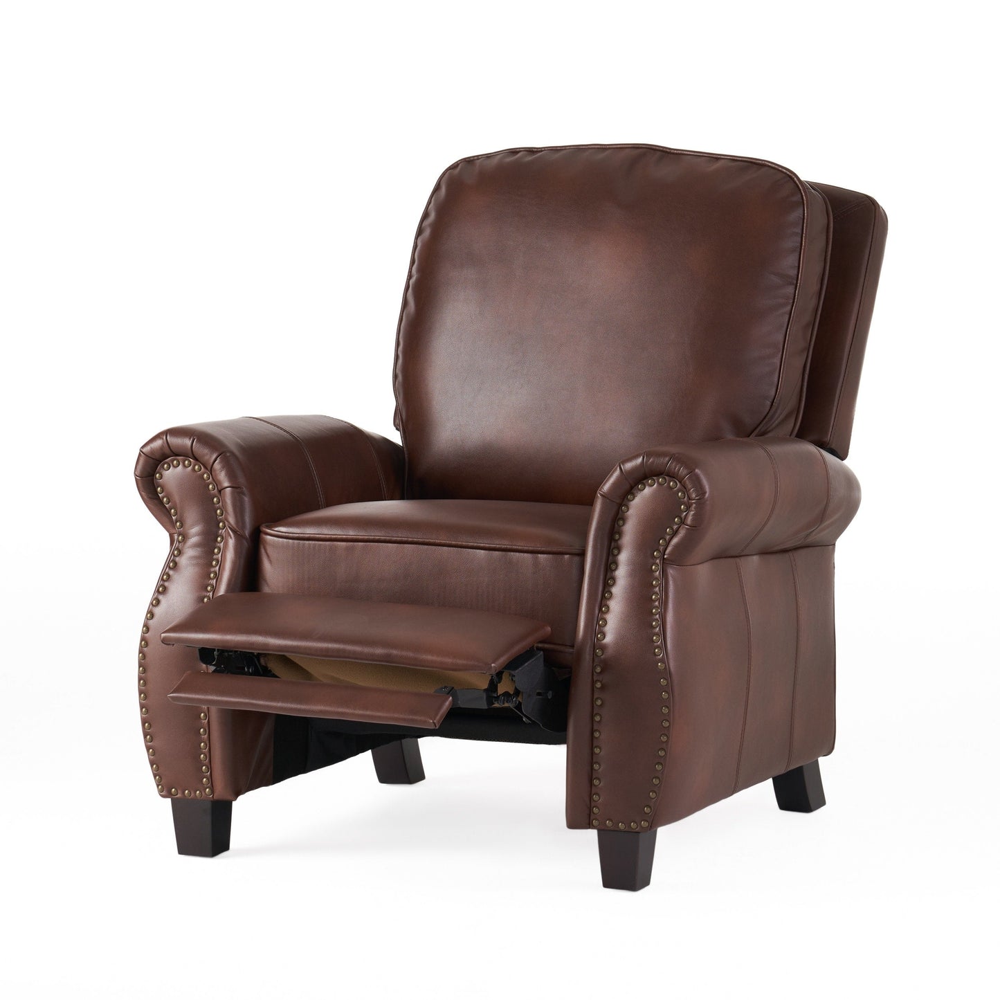 Fauteuil inclinable Neville en PU bicolore par Christopher Knight Home