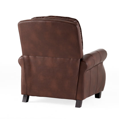 Fauteuil inclinable Neville en PU bicolore par Christopher Knight Home