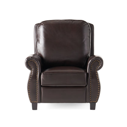Fauteuil inclinable Neville en PU bicolore par Christopher Knight Home