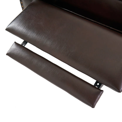 Fauteuil inclinable Neville en PU bicolore par Christopher Knight Home