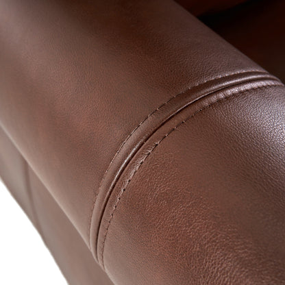 Fauteuil inclinable Neville en PU bicolore par Christopher Knight Home