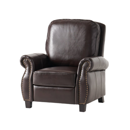 Fauteuil inclinable Neville en PU bicolore par Christopher Knight Home