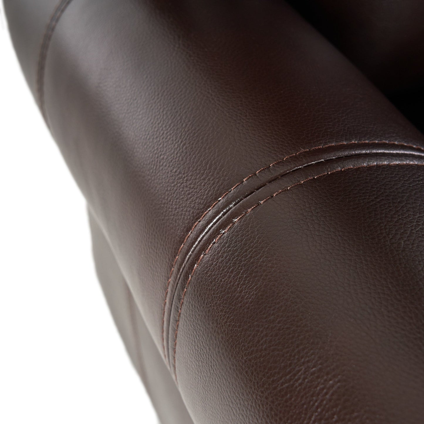 Fauteuil inclinable Neville en PU bicolore par Christopher Knight Home