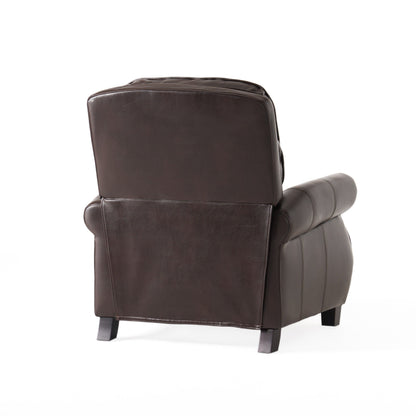 Fauteuil inclinable Neville en PU bicolore par Christopher Knight Home