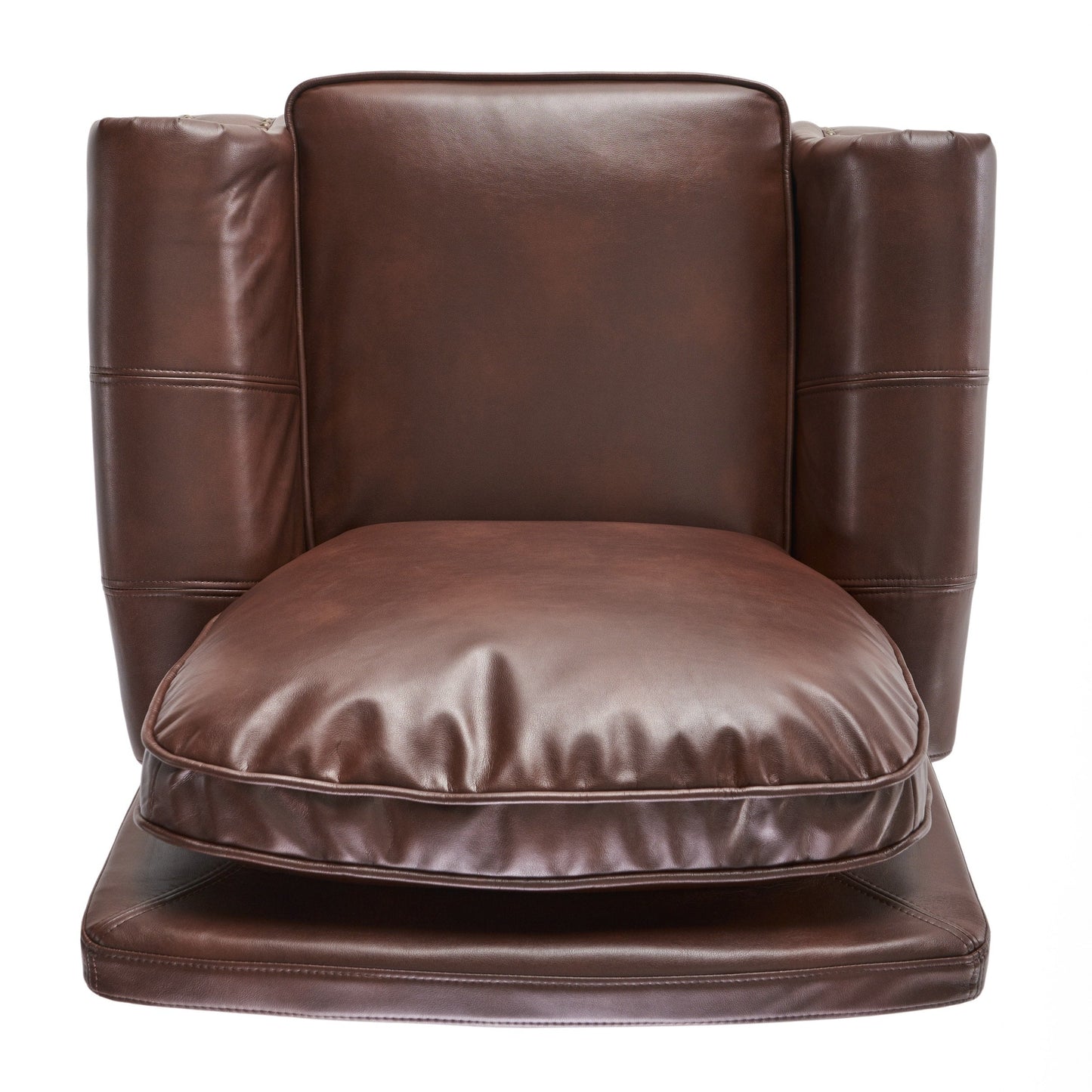 Fauteuil inclinable Neville en PU bicolore par Christopher Knight Home