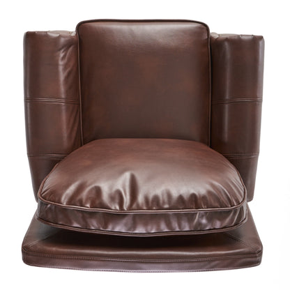 Fauteuil inclinable Neville en PU bicolore par Christopher Knight Home