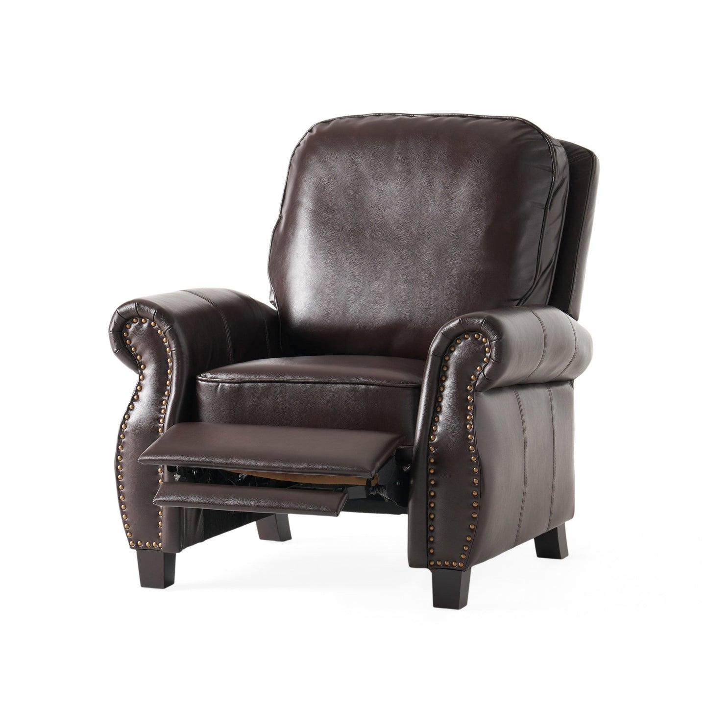 Fauteuil inclinable Neville en PU bicolore par Christopher Knight Home