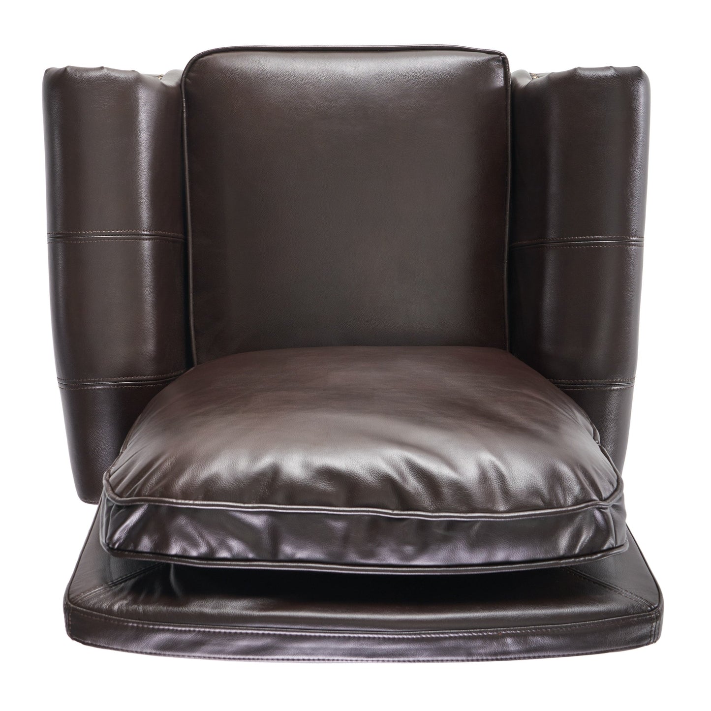 Fauteuil inclinable Neville en PU bicolore par Christopher Knight Home