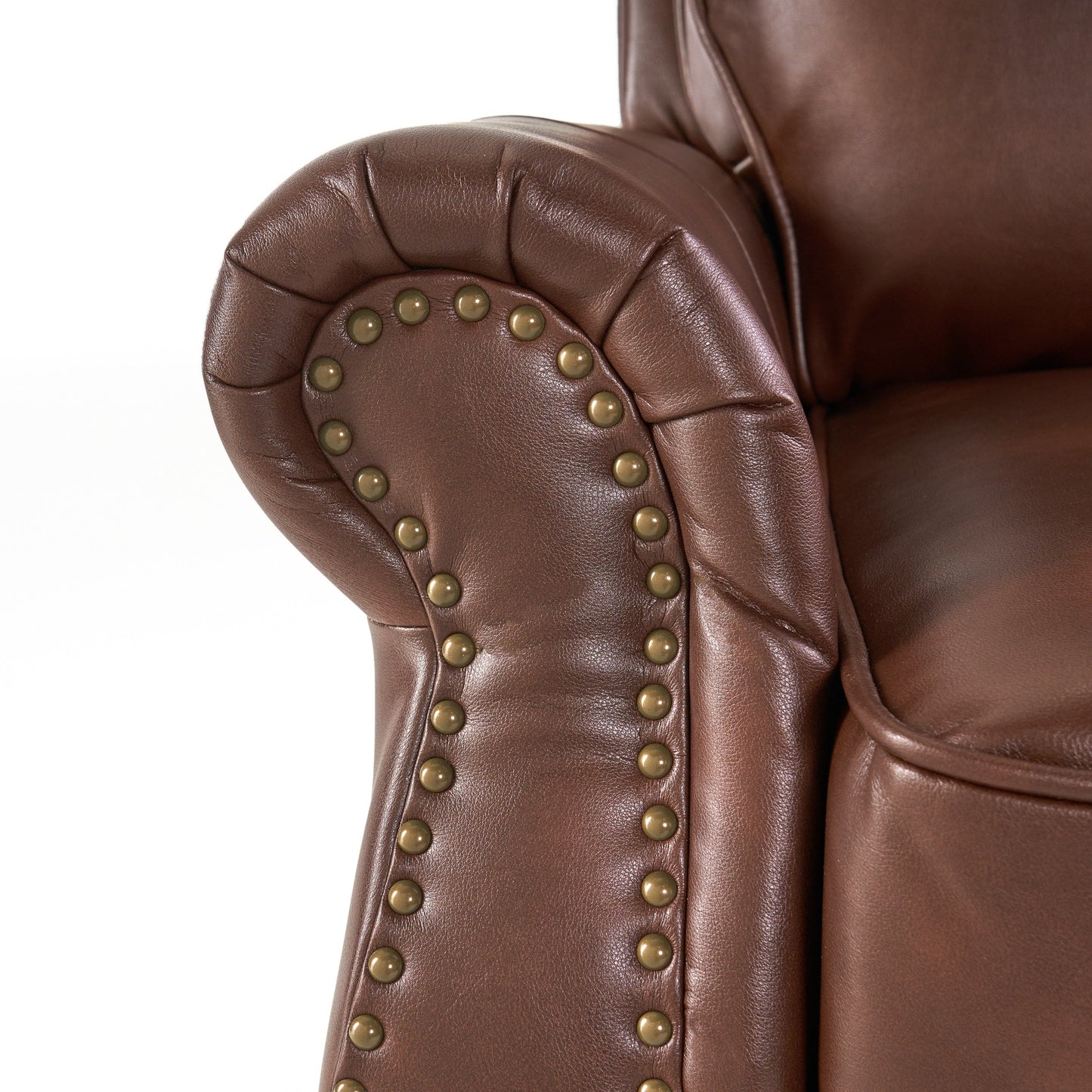 Fauteuil inclinable Neville en PU bicolore par Christopher Knight Home