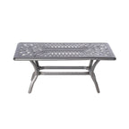 Ensemble de patio Newbury en aluminium moulé 4 pièces avec sièges profonds