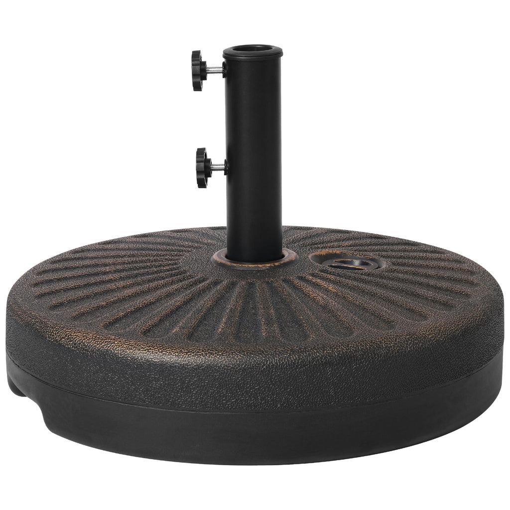 Newport 55-lb Fillable Round Patio Market Umbrella Base Stand - N/A