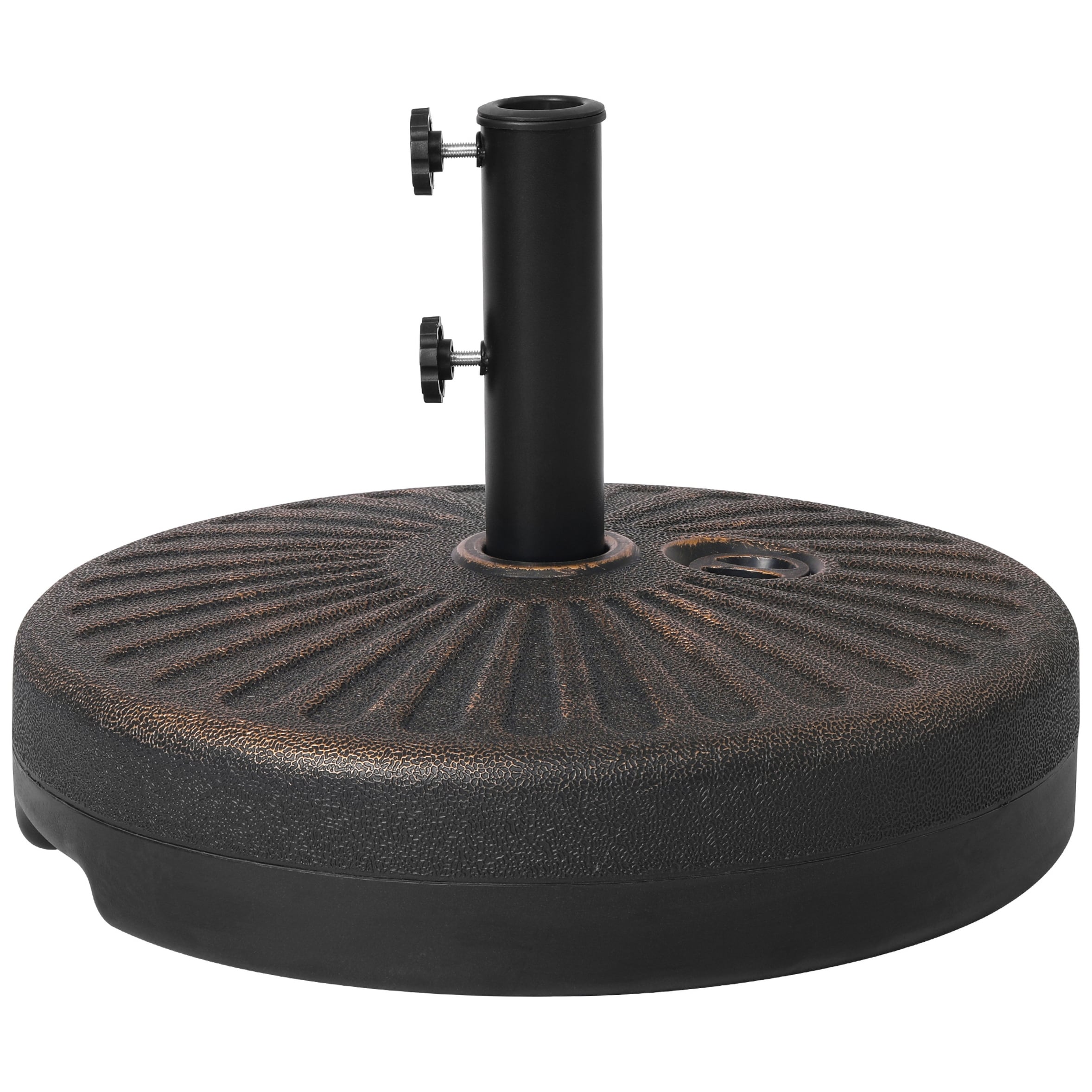 Pied de parasol rond remplissable Newport de 25 kg (55 lb) - N/A