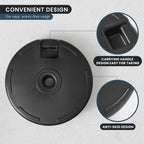 Newport 55-lb Fillable Round Patio Market Umbrella Base Stand - N/A