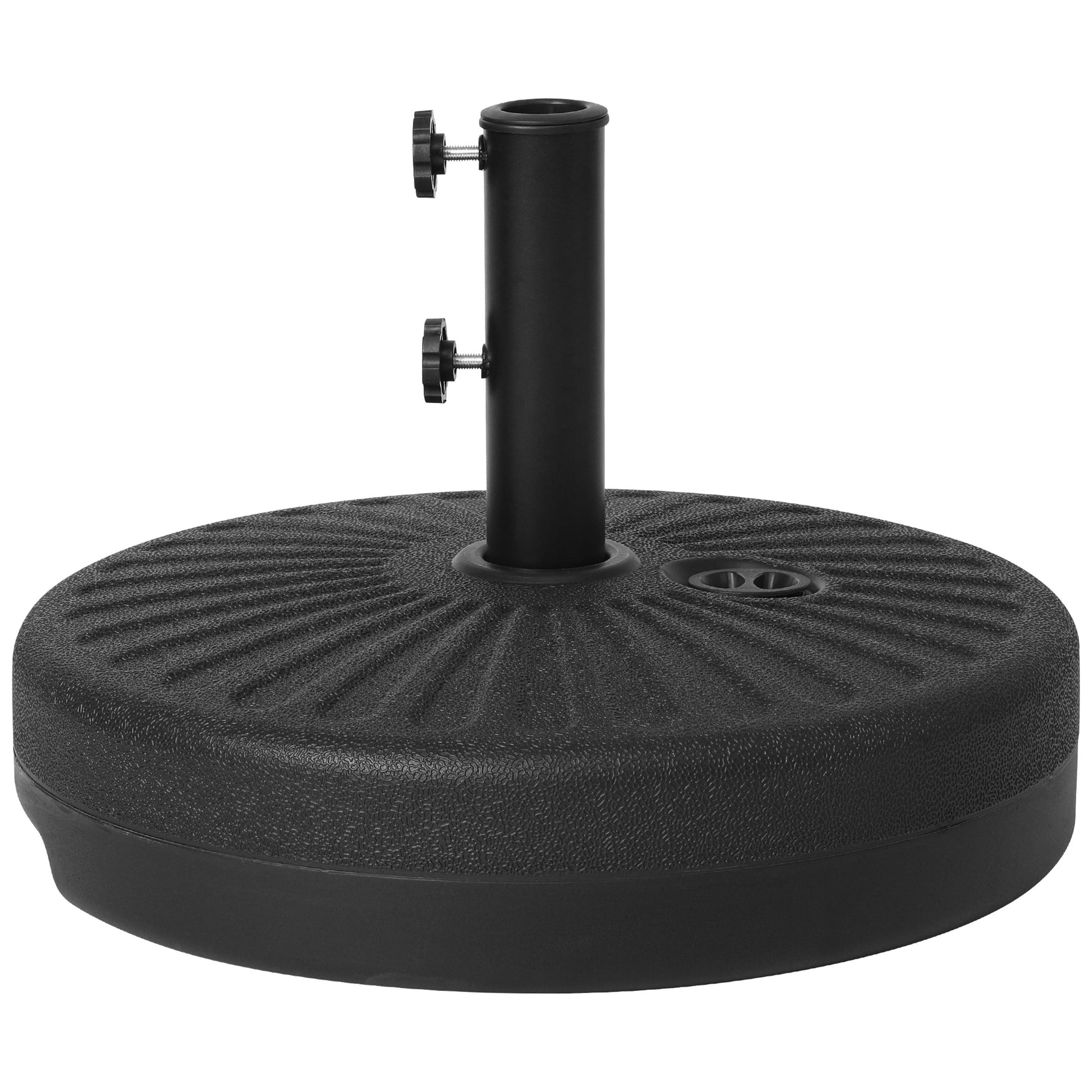 Newport 55-lb Fillable Round Patio Market Umbrella Base Stand - N/A