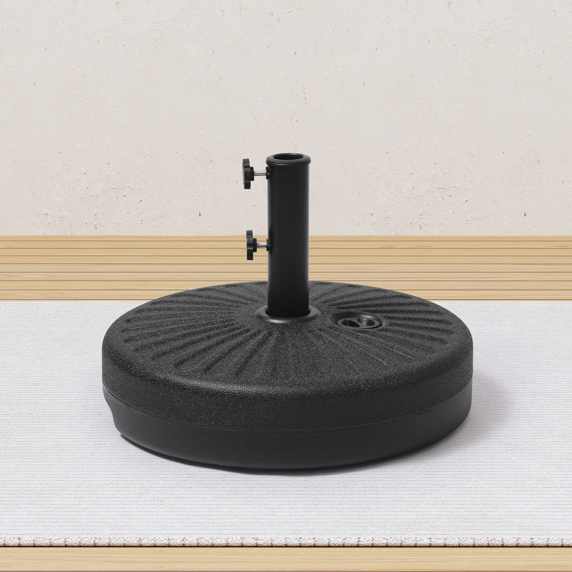 Pied de parasol rond remplissable Newport de 25 kg (55 lb) - N/A