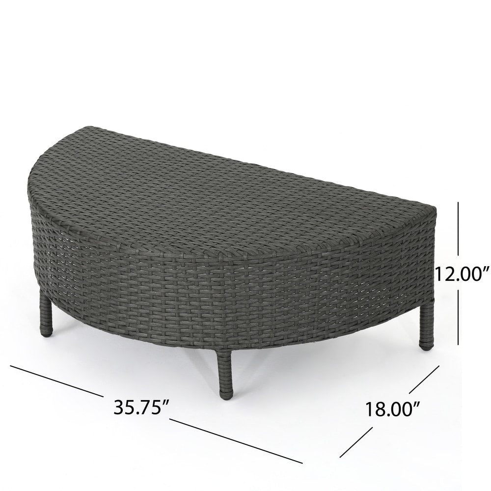 Ensemble de canapés sectionnels Newton en osier toutes saisons par Christopher Knight Home