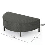 Ensemble de canapés sectionnels Newton en osier toutes saisons par Christopher Knight Home