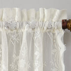 N° 918 Alison Sheer Lace Rideau de cuisine Cantonnière