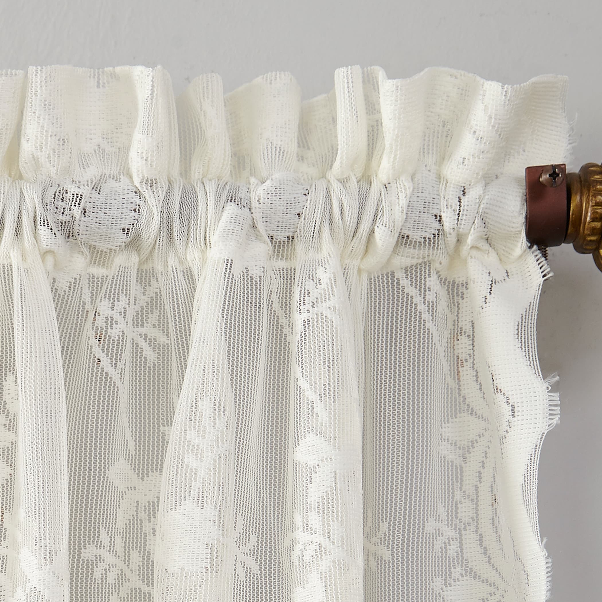 N° 918 Alison Sheer Lace Rideau de cuisine Cantonnière