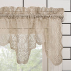 N° 918 Alison Sheer Lace Rideau de cuisine Cantonnière