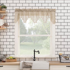 N° 918 Alison Sheer Lace Rideau de cuisine Cantonnière