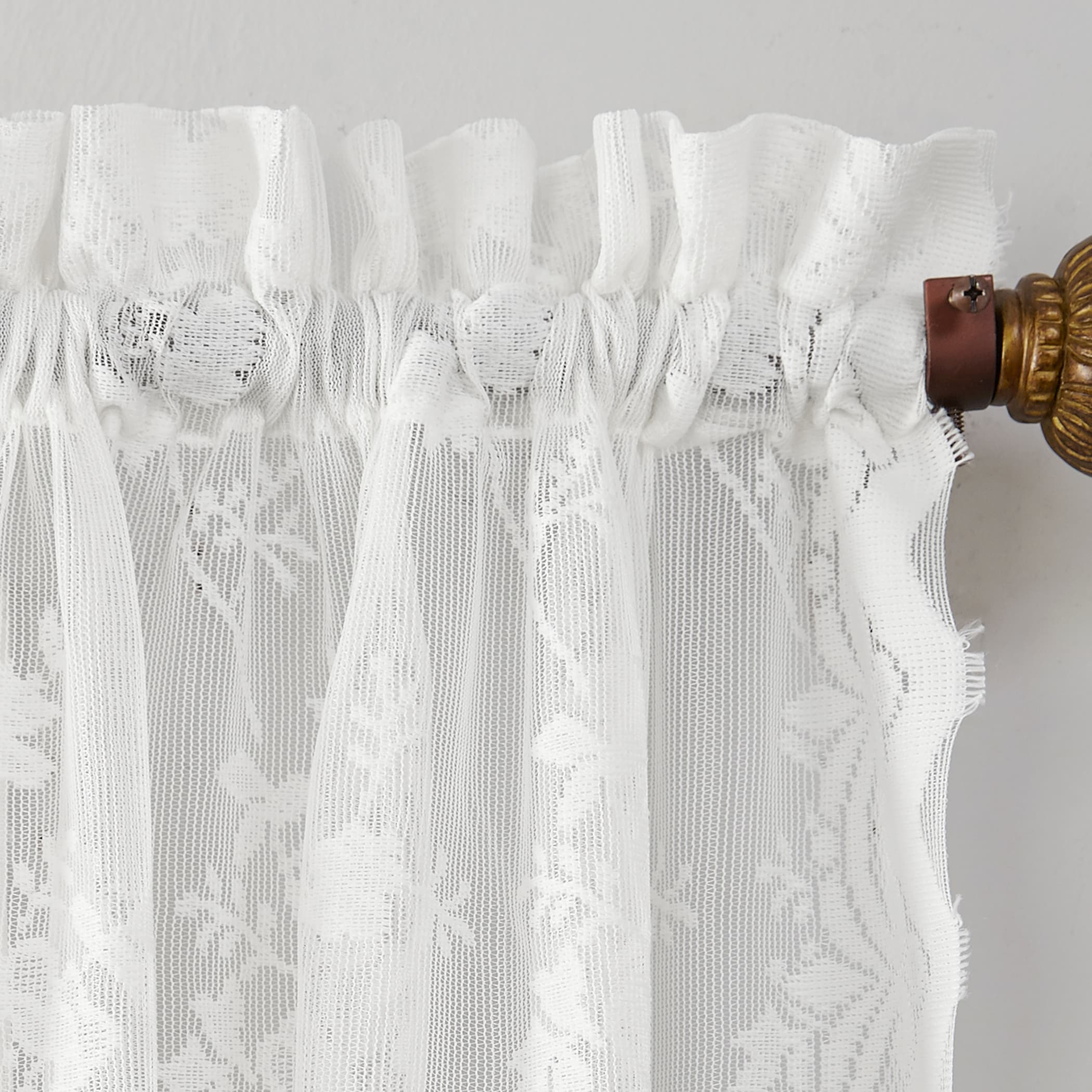 N° 918 Alison Sheer Lace Rideau de cuisine Cantonnière