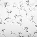 N° 918 Delia Rideau transparent à passe-tringle brodé floral