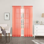 N° 918 Emily Voile Sheer Tringle Rideau 1 pièce, panneau simple