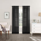 N° 918 Emily Voile Sheer Tringle Rideau 1 pièce, panneau simple