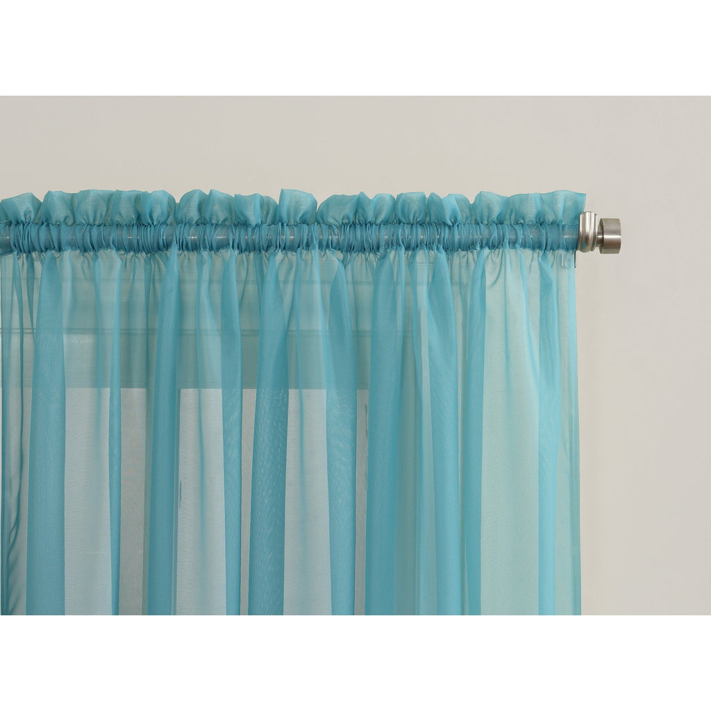 N° 918 Emily Voile Sheer Tringle Rideau 1 pièce, panneau simple