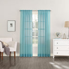 N° 918 Emily Voile Sheer Tringle Rideau 1 pièce, panneau simple