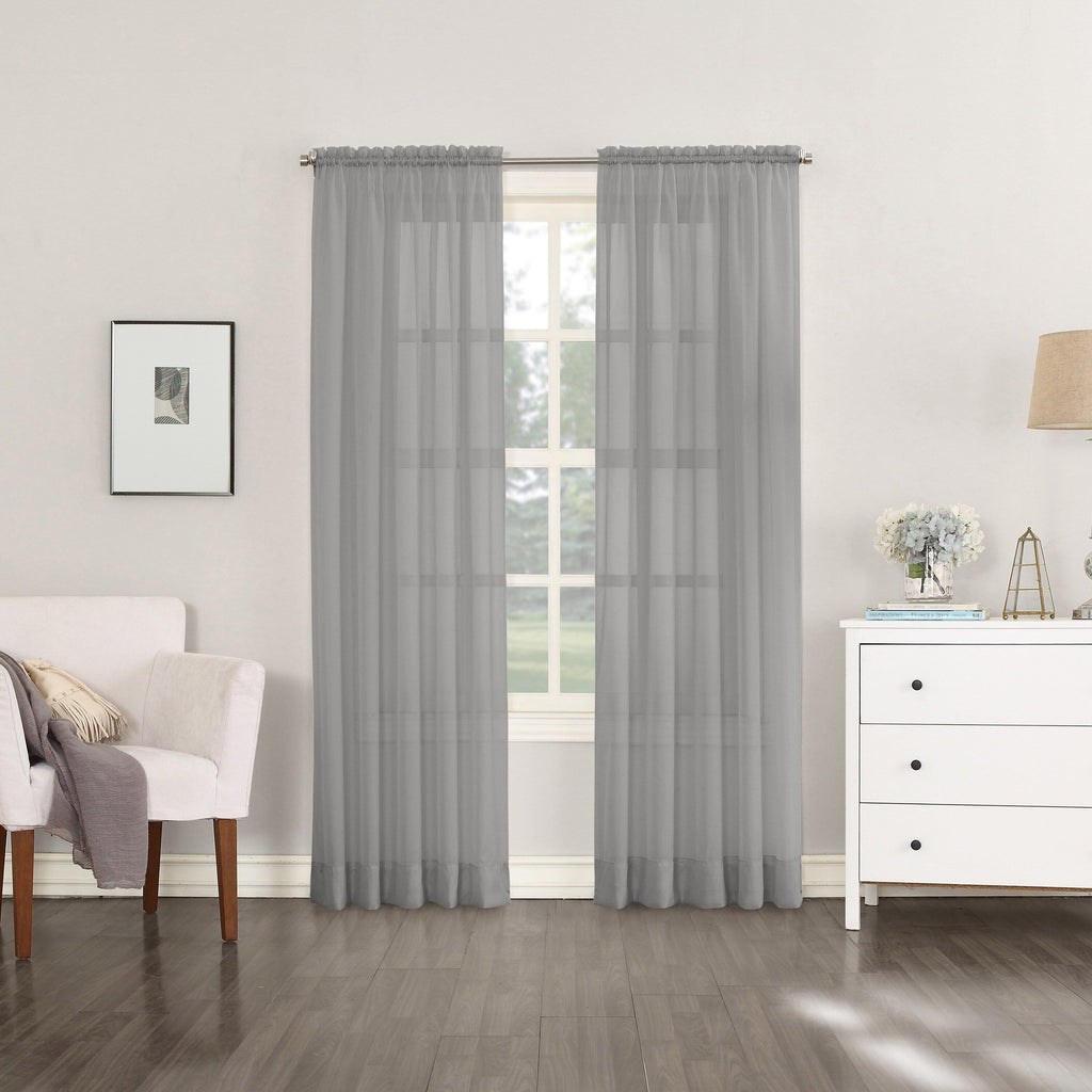 N° 918 Emily Voile Sheer Tringle Rideau 1 pièce, panneau simple