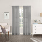 N° 918 Emily Voile Sheer Tringle Rideau 1 pièce, panneau simple
