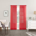 N° 918 Emily Voile Sheer Tringle Rideau 1 pièce, panneau simple