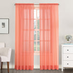 N° 918 Emily Voile Sheer Tringle Rideau 1 pièce, panneau simple