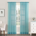 N° 918 Emily Voile Sheer Tringle Rideau 1 pièce, panneau simple